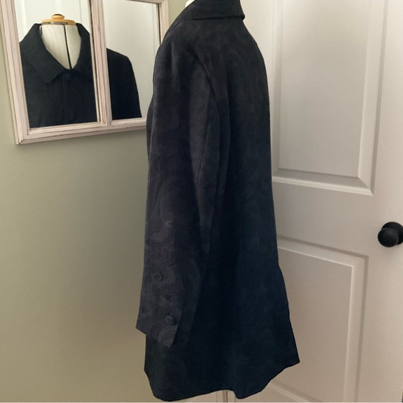 JESSICA, BLACK SPRING/FALL DRESSED COAT, SIZE: 18 - Picture 3 of 16